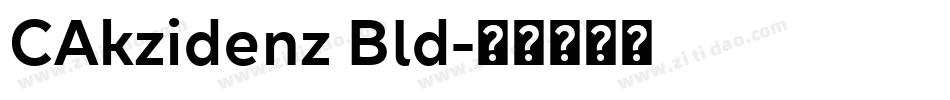 CAkzidenz Bld字体转换